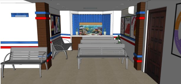 Healthy Heart Clinic Waiting Area 3D